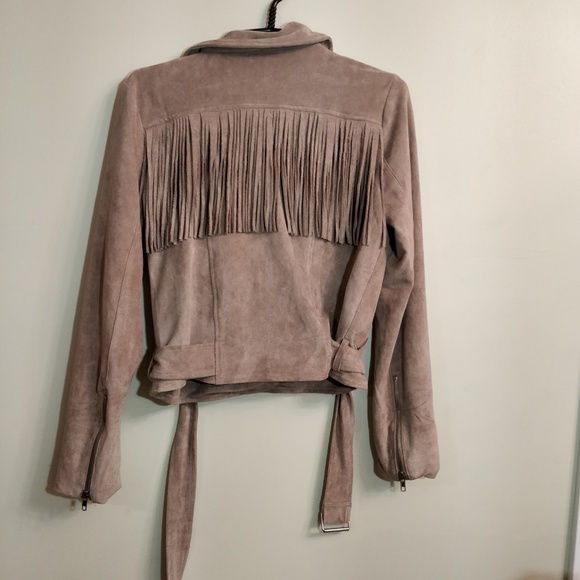 Suede fringe biker jacket - Picture 6 of 7